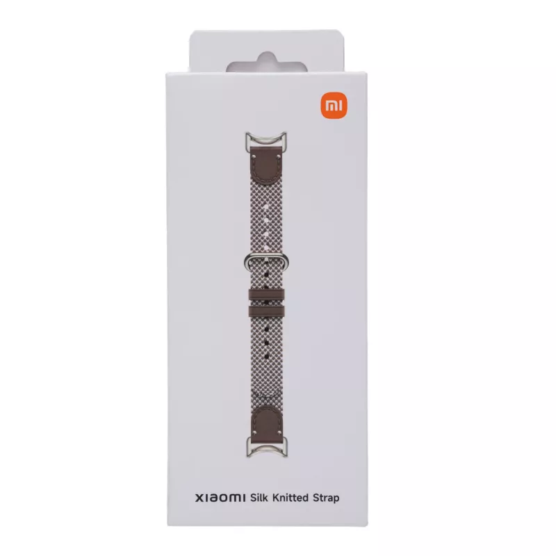 Xiaomi Smart Band 10 Pletený hodvábny náramok - perová hnedá