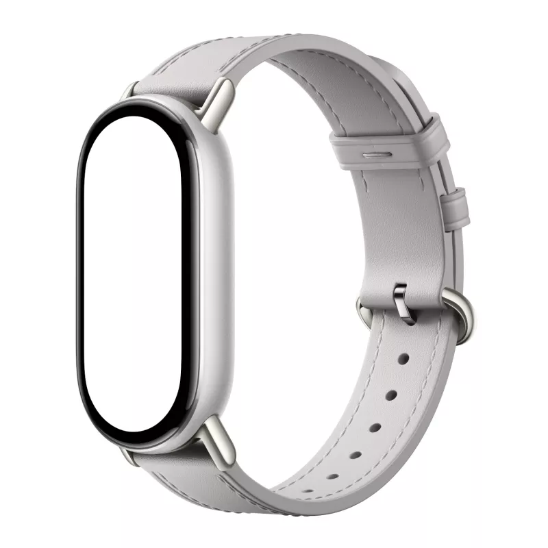 Xiaomi Smart Band 10 kožený remienok - sivý
