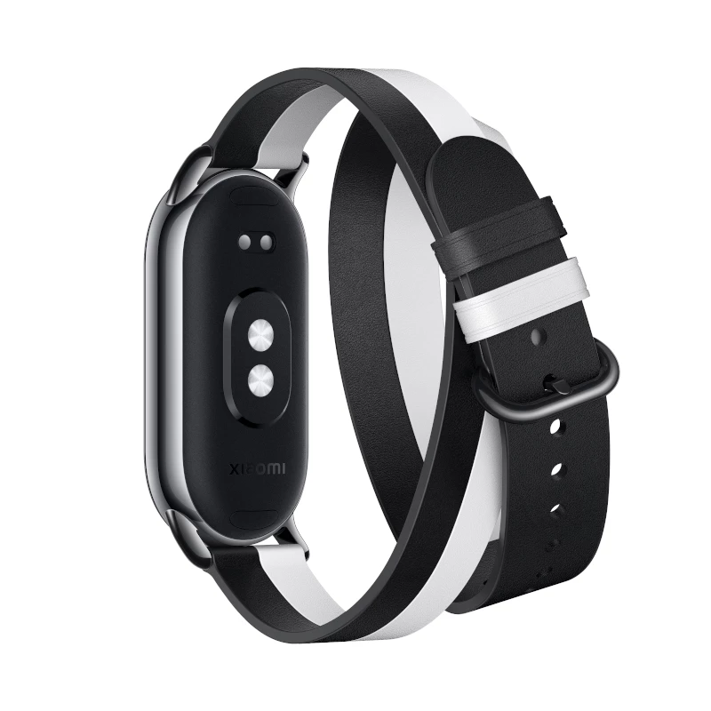Xiaomi Smart Band 8 dvojito ovíjací remienok - čierny a biely