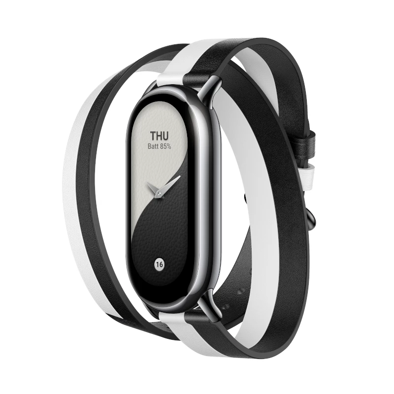 Xiaomi Smart Band 8 dvojito ovíjací remienok - čierny a biely
