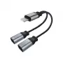 XO adaptér Lightning to Lightning X2