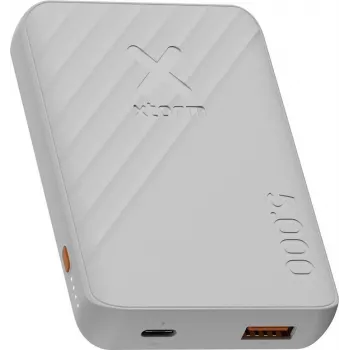 Xtorm Go2 Series powerbanka 5000 mAh 12W USB-C & USB-A Ice White XG2E057