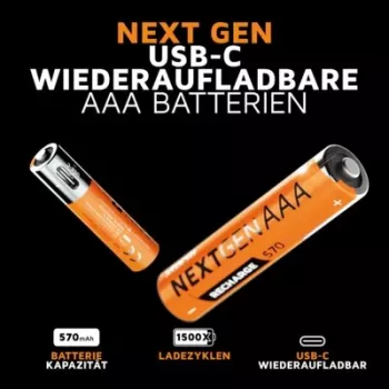 Xtorm NextGen AAA batérie USB-C nabíjateľné (balenie 4 ks)