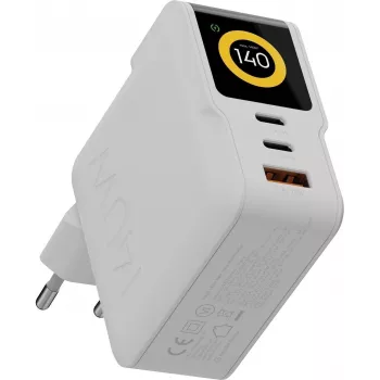 Xtorm NextGen GaN3 Ultra cestovná nabíjačka 140W PD 2x USB-C 1x USB-A biela XECNG1400