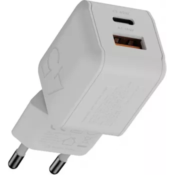 Xtorm NextGen GaN3 Ultra nástenná nabíjačka 45W PD USB-C USB-A biela XECNG450