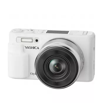 Yashica City 200 digitálny kompaktný fotoaparát, 10x optický zoom, biely