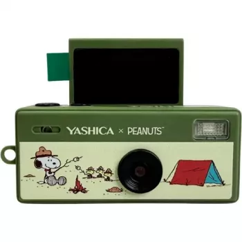 Yashica Funtastic Snoopy Green Kľúčenka fotoaparát – 2MP CMOS, 12MP interpolované rozlíšenie, HD video, USB-C