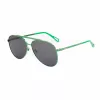 ZADIG & VOLTAIRE SZV415-600G09 dámske obdĺžnikové slnečné okuliare - čierny acetátový rám, sivé polykarbonátové sklá, UV400 ochrana