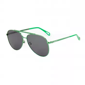 ZADIG & VOLTAIRE SZV415-600G09 dámske obdĺžnikové slnečné okuliare - čierny acetátový rám, sivé polykarbonátové sklá, UV400 ochrana