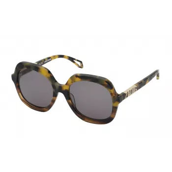 Zadig & Voltaire dámske obdĺžnikové slnečné okuliare SZV404-5607HL havana/hnedá gradientová 56 mm
