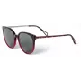 ZADIG & VOLTAIRE dámske slnečné okuliare SZV307-5506BD - obdĺžnikový acetátový rám s UV400 sivými polykarbonátovými sklami 55/19/145 mm