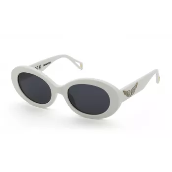 ZADIG & VOLTAIRE dámske slnečné okuliare SZV460S5303GF - čierny acetátový rám, sivé gradientové šošovky, 53 mm