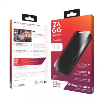 ZAGG InvisibleShield Glass Elite Privacy 360 ochrana displeja pre iPhone 14 Pro Max