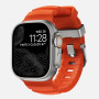 NOMAD Rocky Point Band - náramok pre Apple Watch 46mm/49mm s FKM a titánom (Magma, prírodný hardvér)
