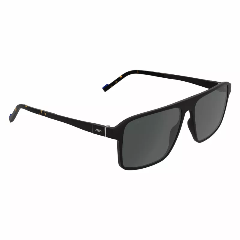 ZEISS MAN slnečné okuliare ZS25564S-2 obdĺžnikové čierny rám sivé sklá 57mm
