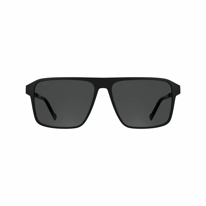ZEISS MAN slnečné okuliare ZS25564S-2 obdĺžnikové čierny rám sivé sklá 57mm