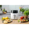 Zelmer ZAF5501W Teplovzdušná fritéza bez oleja, 5L, 1500W, digitálny dotykový panel, biela