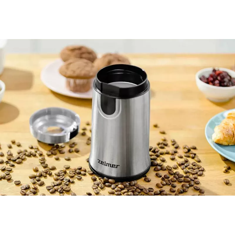 Zelmer ZCG7425 mlynček na kávu, 150 W nožový mlynček, objem 50 g, čierna