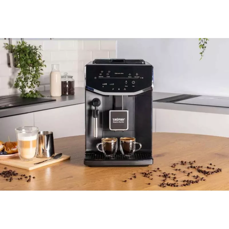 Zelmer ZCM8121 Maestro Barista kávovar, 20 bar, 1350 W, Thermoblock, dýza na speňovanie mlieka, nádrž na vodu 2,0 l