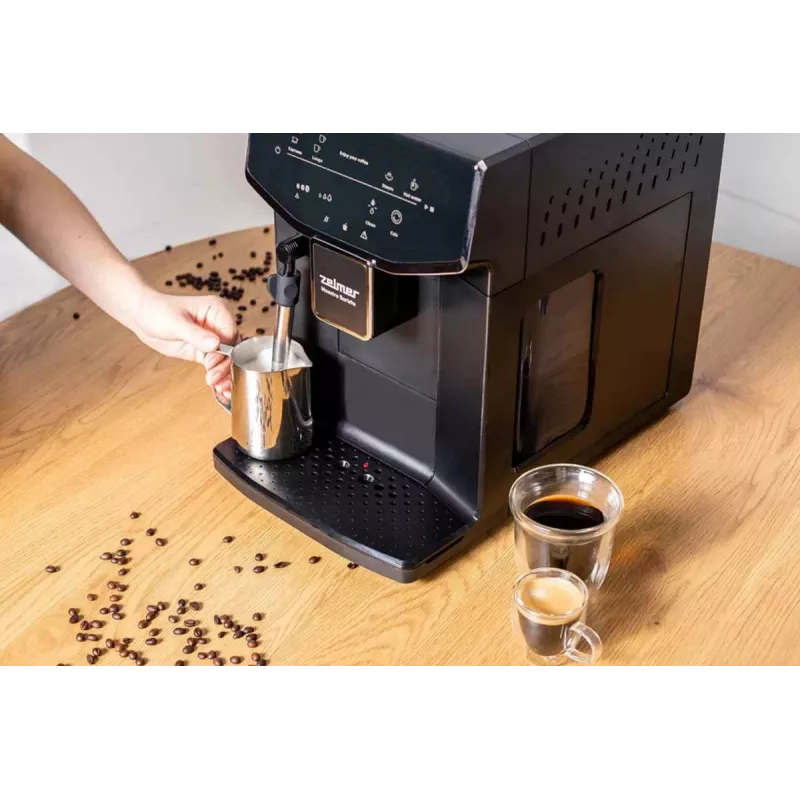 Zelmer ZCM8121 Maestro Barista kávovar, 20 bar, 1350 W, Thermoblock, dýza na speňovanie mlieka, nádrž na vodu 2,0 l