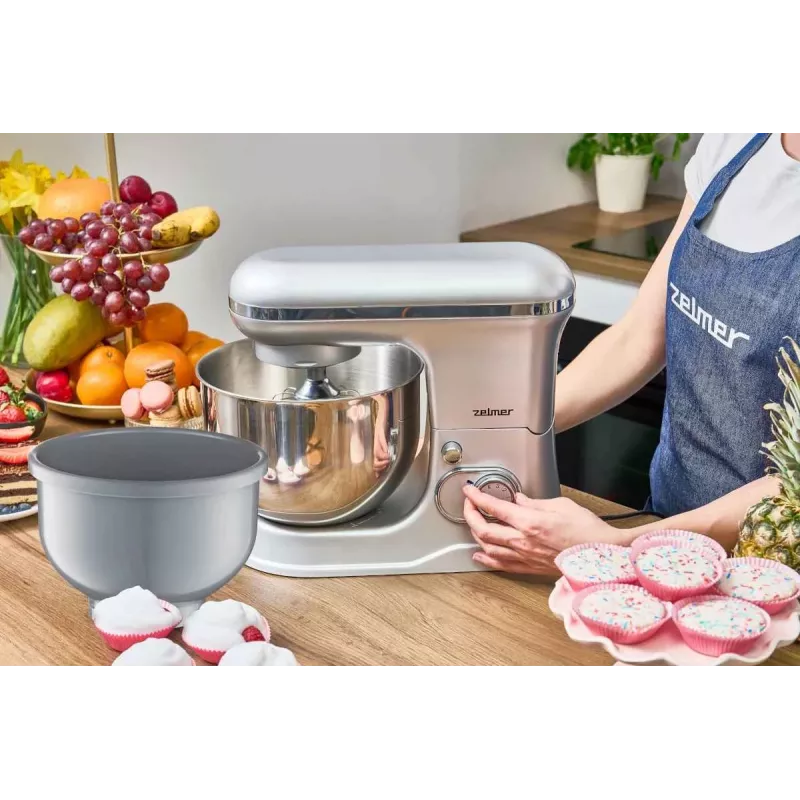 Zelmer ZKR1360 kuchynský robot, 1200 W, misy 4,5 l a 5 l, planétové miešanie, SMART MIX