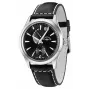 ZENO MAN 6662-7004Q-G1 švajčiarske quartz pánske hodinky 42mm čierny ciferník kožený remienok