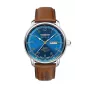Zeppelin Mediterranee 96643 pánske kremenné hodinky, 40 mm, modrý ciferník, modrý kožený remienok