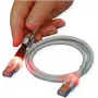ZVK GmbH EasyLan DualBoot LED patch kábel RJ-45 konektor samec na RJ-45 konektor samec 50 cm SFTP CAT 6 modrá CS1OBCDCD0005