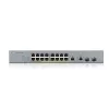 ZyXEL GS1350-18HP-EU0101F smart managed gigabitový PoE+ switch so 16 PoE+ portami a 2 SFP uplinkami, 250W budget