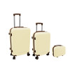 ORDINETT 3-dielna sada kufrov, 60 l + 43 l + 15 l, biela