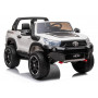 LEAN CARS elektrické jazdné auto Toyota Hilux biele 12V s rodičovským diaľkovým ovládačom