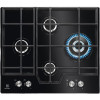 Electrolux KGG6456K 60 cm vstavaná plynová varná doska so 4 horákmi, čierne sklo