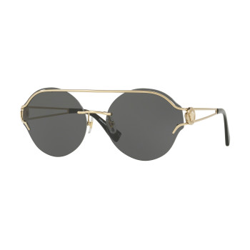 Versace dámske VE21841252876 pilotné slnečné okuliare bledozlatá sivý gradient 61mm