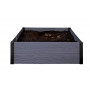 KETER obrubník na štvorcový kvetinový záhon Maple Square 106x106x32cm sivý