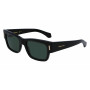 Ferragamo pánske SF2011S-001 obdĺžnikové slnečné okuliare, čierny rám, sivé sklá, 53mm
