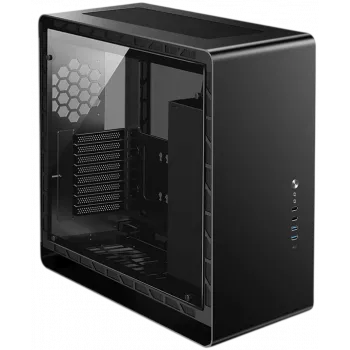 Jonsbo UMX6S E-ATX Midi-Tower, tvrdené sklo - čierna