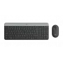LOGITECH tenká bezdrôtová klávesnica a myš combo Mk470 - Graphite Qwerty česká